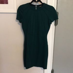 Deep green / teal work or going out Dress fitted